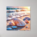 Search for seashells canvas prints Seashore