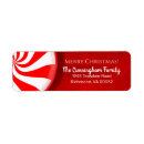 Search for peppermint candy return address labels Merry christmas