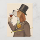 Search for wine postcards Dog with wine