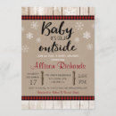 Search for baby christmas invitations Rustic