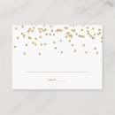 Search for gold confetti place cards Elegant