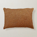 Search for tan leather cushions Western