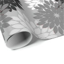 Search for black floral print wrapping paper Grey
