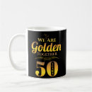 Search for 50 years anniversary mugs Golden