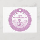 Search for first anniversary postcards Celebration