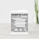 Search for badminton players cards Funny