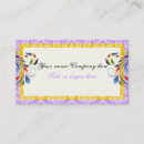 Search for scroll business cards Damask
