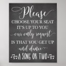 Search for choose a seat wedding signs Seating