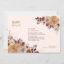 Search for autumn floral baby shower invitations Fall