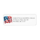 Search for american flag return address labels 4th of july