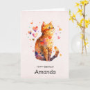 Search for tabby cat birthday cards Feline