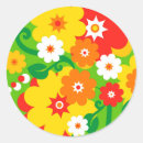 Search for funny flower stickers Groovy