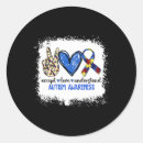 Search for autism ribbon stickers Brain