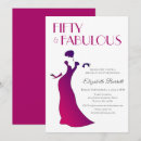 Search for fuschia birthday invitations Elegant