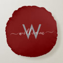 Search for deep red cushions Round