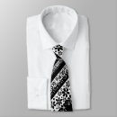 Search for black and white floral ties Daisies