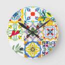Search for tile clocks Majolica
