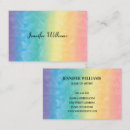 Search for colourful rainbow business cards Minimalist