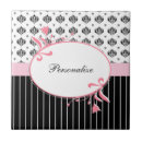 Search for black and pink tiles Girly