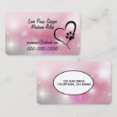 Search for paw print business cards Pink