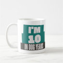 Search for dog years mugs Turning 70