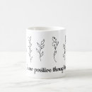 Search for positive thoughts mugs Minimalist