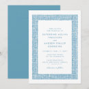 Search for mosaic wedding invitations Blue