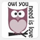 Search for owl love stickers Purple