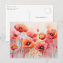 Search for red poppies postcards Nature