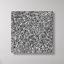 Search for doodle canvas prints Black