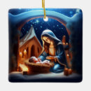 Search for nativity scene christmas tree decorations Jesus christ