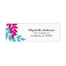 Search for illustrated return address labels Floral