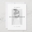 Search for minimal bridal shower invitations Black and white