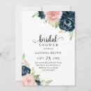 Search for navy and pink bridal shower invitations Bride