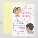 Search for purple gender reveal invitations Cute