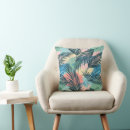 Search for tropical leaf cushions Watercolor