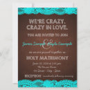 Search for brown and teal wedding invitations Rustic
