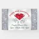 Search for happy anniversary banners 40th