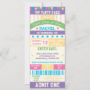Search for sports ticket invitations Pink