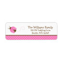 Search for cute ladybug return address labels Pink