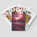 Search for sports car playing cards Red