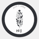 Search for modern vintage wedding stickers Gothic