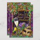 Search for purple masquerade invitations Gras
