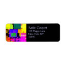 Search for patchwork return address labels Colourful
