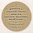 Search for mustard coasters Typography