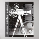 Search for movie camera posters Lights camera action