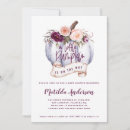 Search for purple pumpkin invitations Fall