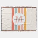 Search for retro blankets Monogrammed
