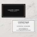 Search for black border business cards Modern