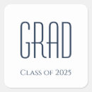 Search for blue and white graduation stickers Graduate